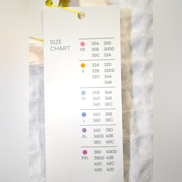 NWT All In Motion Light Support Ribbed Flex Cropped Sports Bra Cream Size XXL - Picture 8 of 8